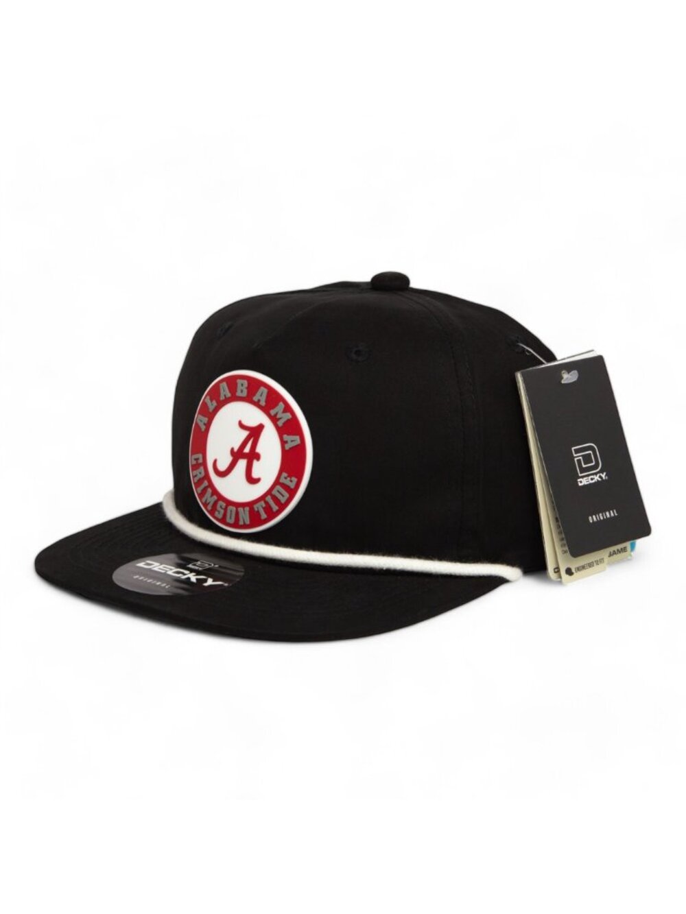 Alabama Crimson Tide 3D Classic Rope Hat- Black/ White